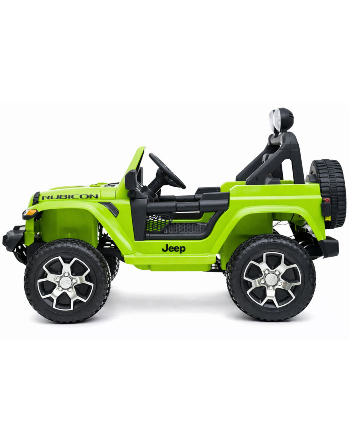 Auto na Akumulator Jeep Rubicon Światła LED MP3 Pilot 4x4 Zielony