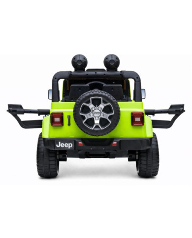 Auto na Akumulator Jeep Rubicon Światła LED MP3 Pilot 4x4 Zielony