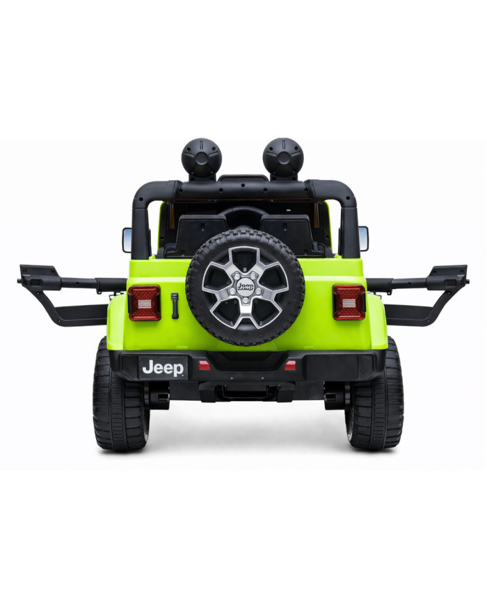 Auto na Akumulator Jeep Rubicon Światła LED MP3 Pilot 4x4 Zielony