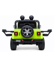 Auto na Akumulator Jeep Rubicon Światła LED MP3 Pilot 4x4 Zielony