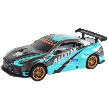 Duże Auto Sportowe Zdalnie Sterowane 1:10 Turkusowo- Czarne