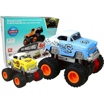 Auto 4x4 Klasyczny Model Na Dużych Kołach 4 Kolory