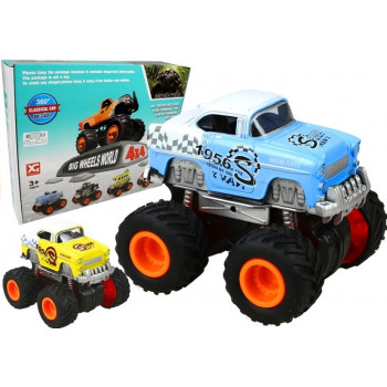 Auto 4x4 Klasyczny Model Na Dużych Kołach 4 Kolory
