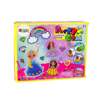 Zestaw Koralików Do Wyklejania DIY Księżniczka Brelok Kieszonka