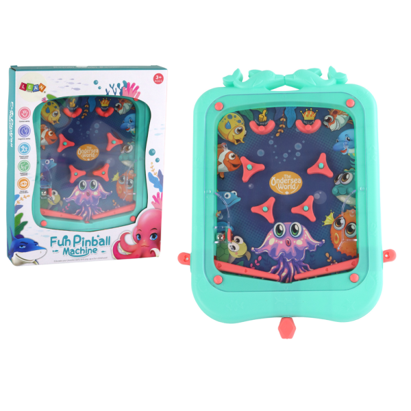 Gra Zręcznościowa Mini Pinball Gra z Kulką Zielona