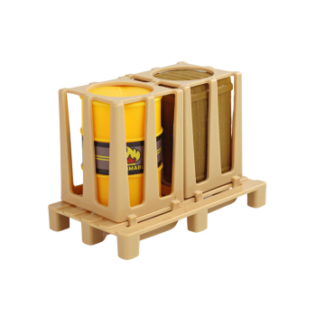 Wózek Widłowy 1:16 Ruchome Widły Dźwięki Światła Żółty