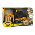 Wózek Widłowy 1:16 Ruchome Widły Dźwięki Światła Żółty