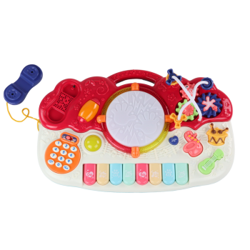Organki Pianinko Edukacyjne Muzyczne Bębenek Dźwięki Światła