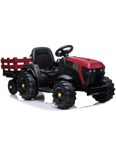 Traktor z Przyczepą Na Akumulator BDM0925 Koła EVA MP3 Czerwony