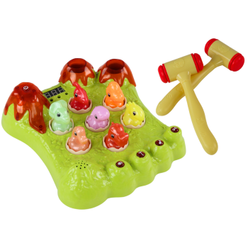 Gra Wack-A-Mole Dinozaury Plansza Młotki Zielona Światła Dźwięki