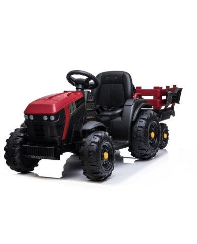 Traktor z Przyczepą Na Akumulator BDM0925 Koła EVA MP3 Czerwony