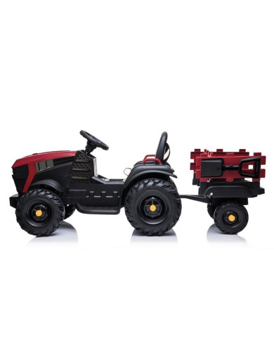 Traktor z Przyczepą Na Akumulator BDM0925 Koła EVA MP3 Czerwony