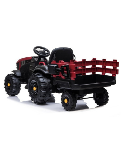Traktor z Przyczepą Na Akumulator BDM0925 Koła EVA MP3 Czerwony
