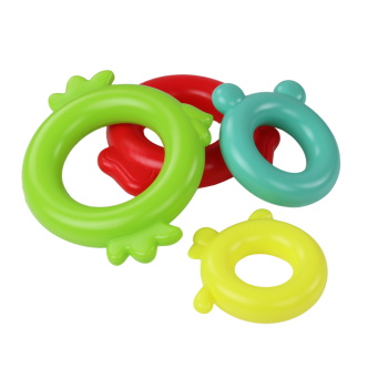 Piramidka Żyrafa Układanka 13 Kółek Kolorowa 43cm x 18cm x 18cm