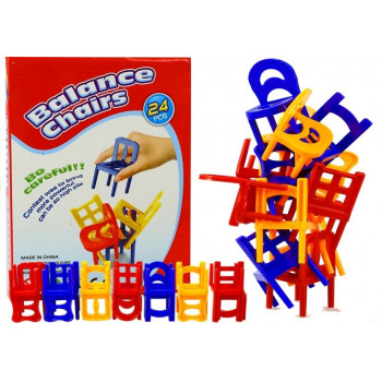 Gra Spadające Krzesła Ułóż Kolorową Wieżę