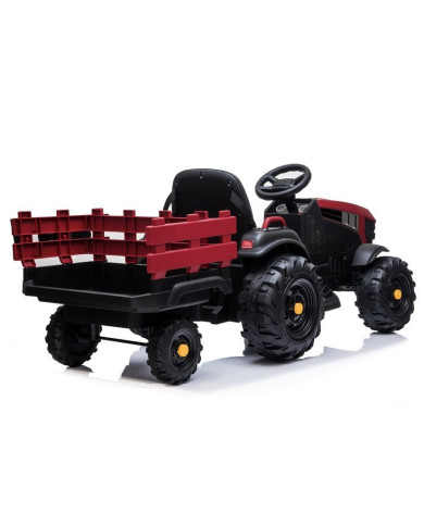 Traktor z Przyczepą Na Akumulator BDM0925 Koła EVA MP3 Czerwony