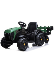 Traktor z Przyczepą na akumulator BDM0925 Zielony Wojskowy