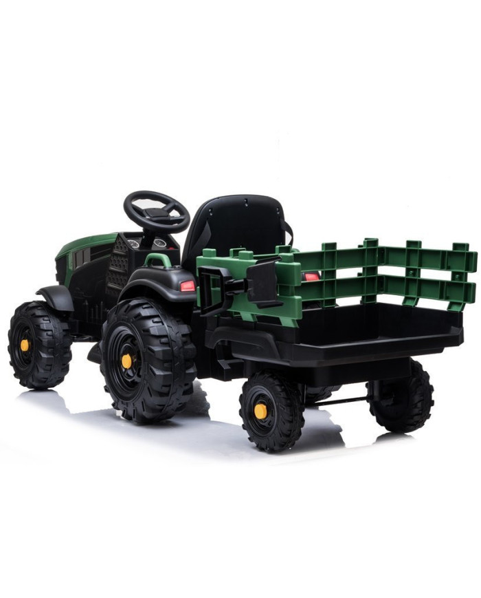 Traktor z Przyczepą na akumulator BDM0925 Zielony Wojskowy