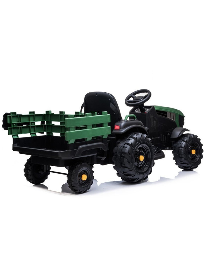 Traktor z Przyczepą na akumulator BDM0925 Zielony Wojskowy