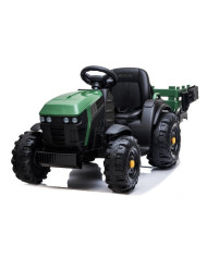 Traktor z Przyczepą na akumulator BDM0925 Zielony Wojskowy