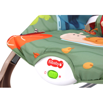 Bujaczek Krzesełko Leżaczek 2w1 Wibracja Dźwięk Lisek