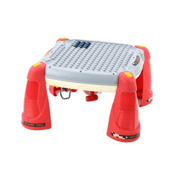 Interaktywny Stoliczek Edukacyjny Panel Dziecięcy Pianinko Kosmos Czerwony