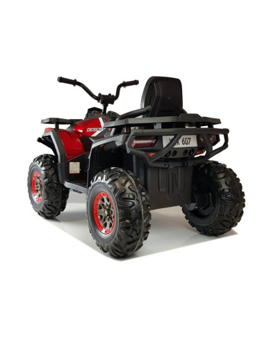 Quad na Akumulator XMX607 Światła LED MP3 Czerwony Lakier