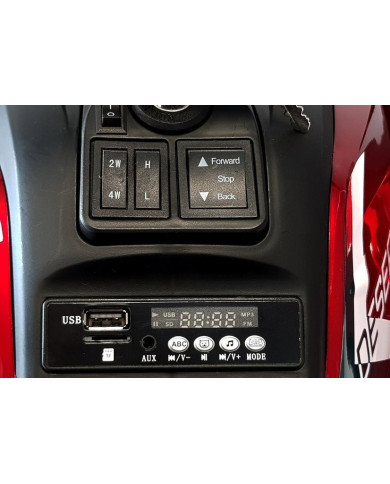 Quad na Akumulator XMX607 Światła LED MP3 Czerwony Lakier