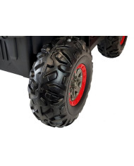 Quad na Akumulator XMX607 Światła LED MP3 Czerwony Lakier