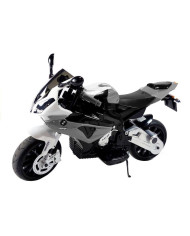 Motor Na Akumulator BMW S1000RR Dla Dzieci Srebrny Trójkołowy