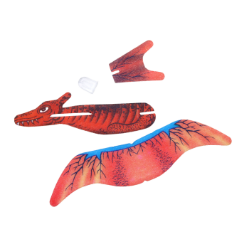 Piankowy Samolot Dinozaur W Kolorze Czerwonym