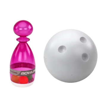 Zestaw Do Gry W Kręgle 6 Kręgli Przeźroczyste Kolorowe