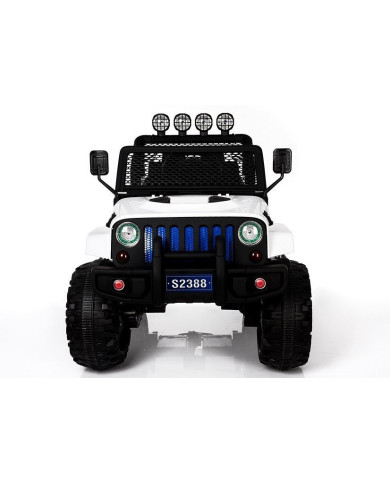 Auto na Akumulator S2388 Pilot Światła LED Radio Jeep Biały 4x45W