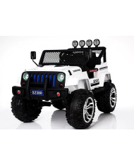 Auto na Akumulator S2388 Pilot Światła LED Radio Jeep Biały 4x45W