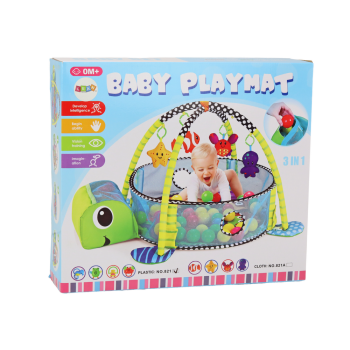 Mata Leżanka Dla Niemowlaka Basenik Kulki 3w1 Żółw