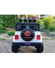 Auto na Akumulator S2388 Pilot Światła LED Radio Jeep Biały 4x45W