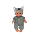 Mała Lalka Bobas Siwe Ubranko Czapeczka Koala