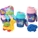 Squishy Kulki Styropianowe Masa w Kubeczku Niebieski