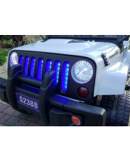Auto na Akumulator S2388 Pilot Światła LED Radio Jeep Biały 4x45W