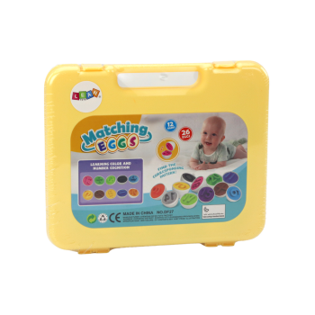 Edukacyjna Układanka Jajka W Walizce Nauka Liczb Kolorów