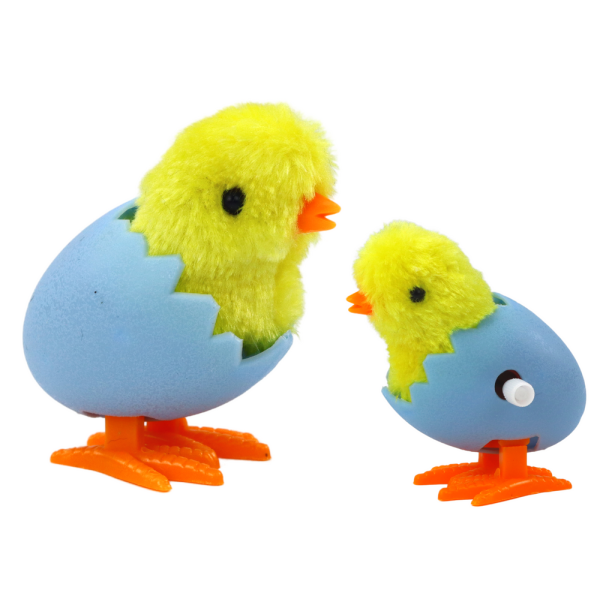 Skaczący Kurczak W Skorupce Jajka Nakręcany Pluszowy Żółty