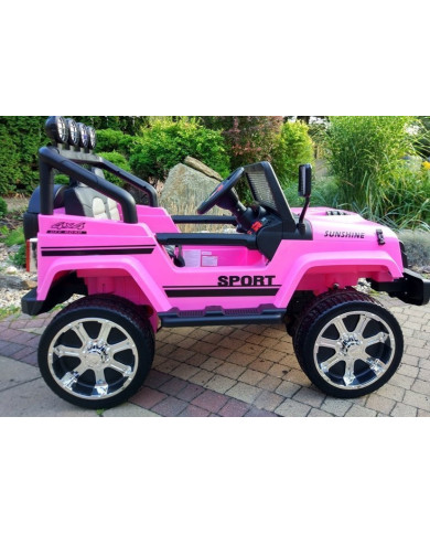 Auto na Akumulator S2388 Jeep Różowy 4x45W