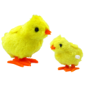 Skaczący Kurczak Zabawka Nakręcany Pluszowy Żółty