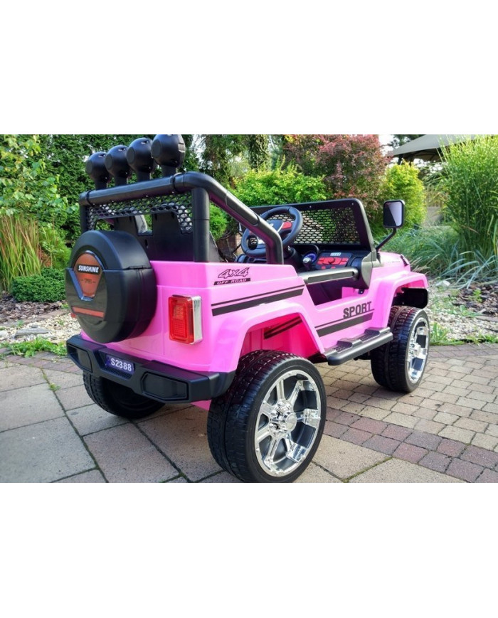 Auto na Akumulator S2388 Jeep Różowy 4x45W