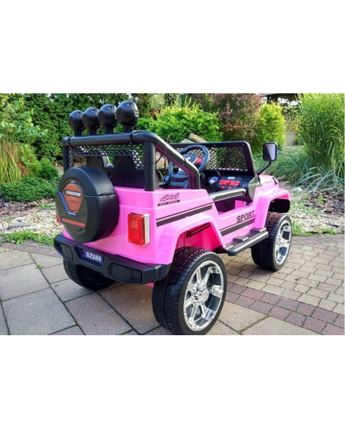 Auto na Akumulator S2388 Jeep Różowy 4x45W