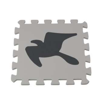 Miękkie Puzzle Mata Kontrastowa Edukacyjna Pianka EVA Szare 28 ele.