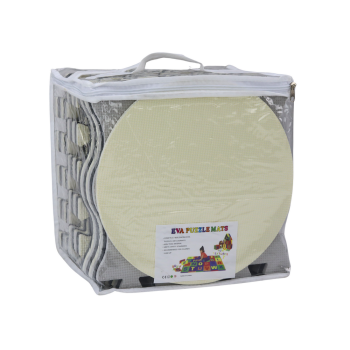 Miękkie Puzzle Mata Kontrastowa Edukacyjna Pianka EVA Szare 28 ele.