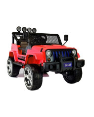 Auto na Akumulator S2388 Pilot Światła LED Radio Jeep Czerwony 4x45W