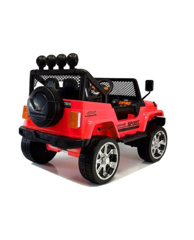 Auto na Akumulator S2388 Pilot Światła LED Radio Jeep Czerwony 4x45W