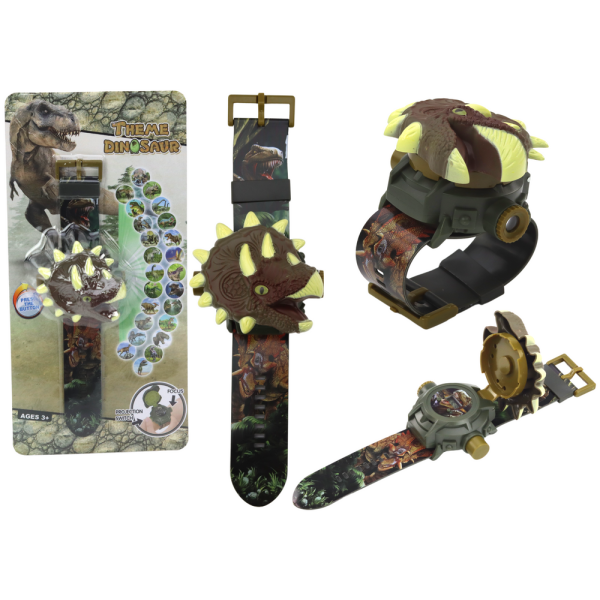 Zegarek Projektor 3D Dinozaur Triceratops 22cm x 5cm x 3cm